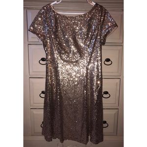 Rose Gold Sequin Dress